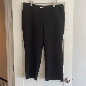 Eloquii straight leg black dress pants